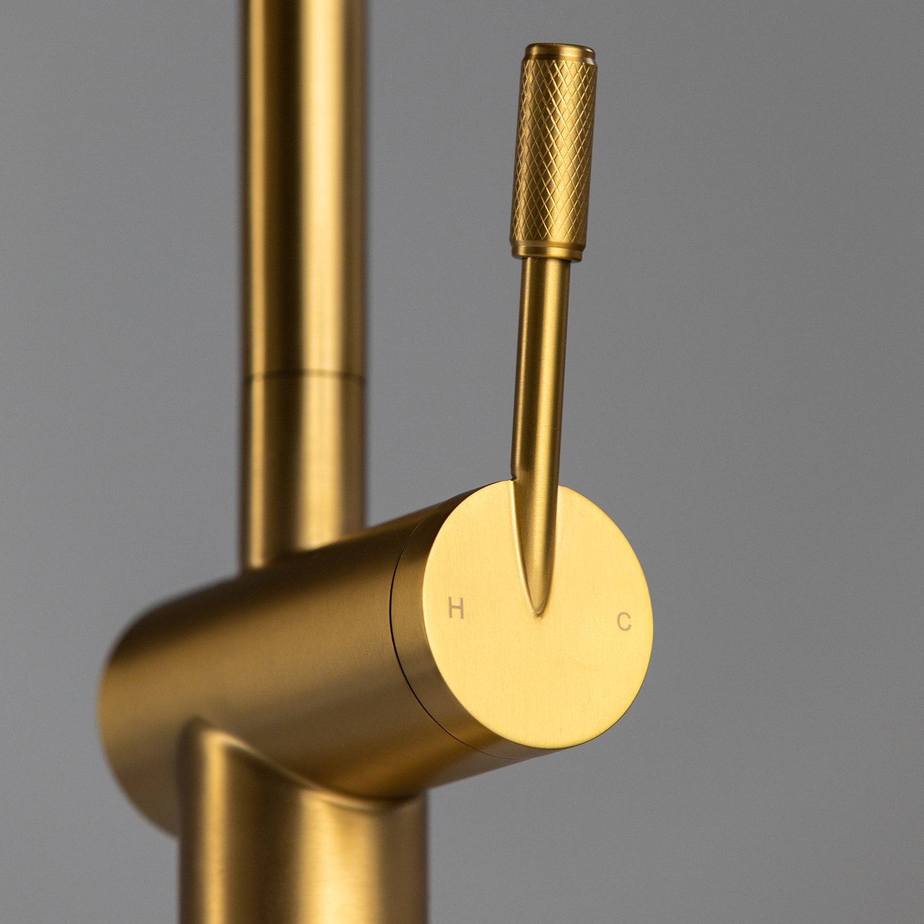 Square Kitchen Mixer Tap - Royal Gold