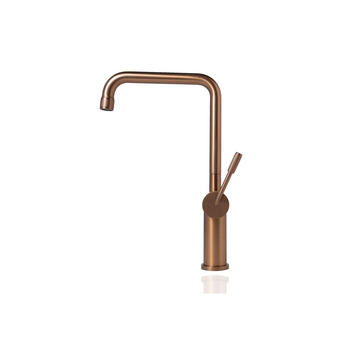 Square Kitchen Mixer Tap - Rose Gold