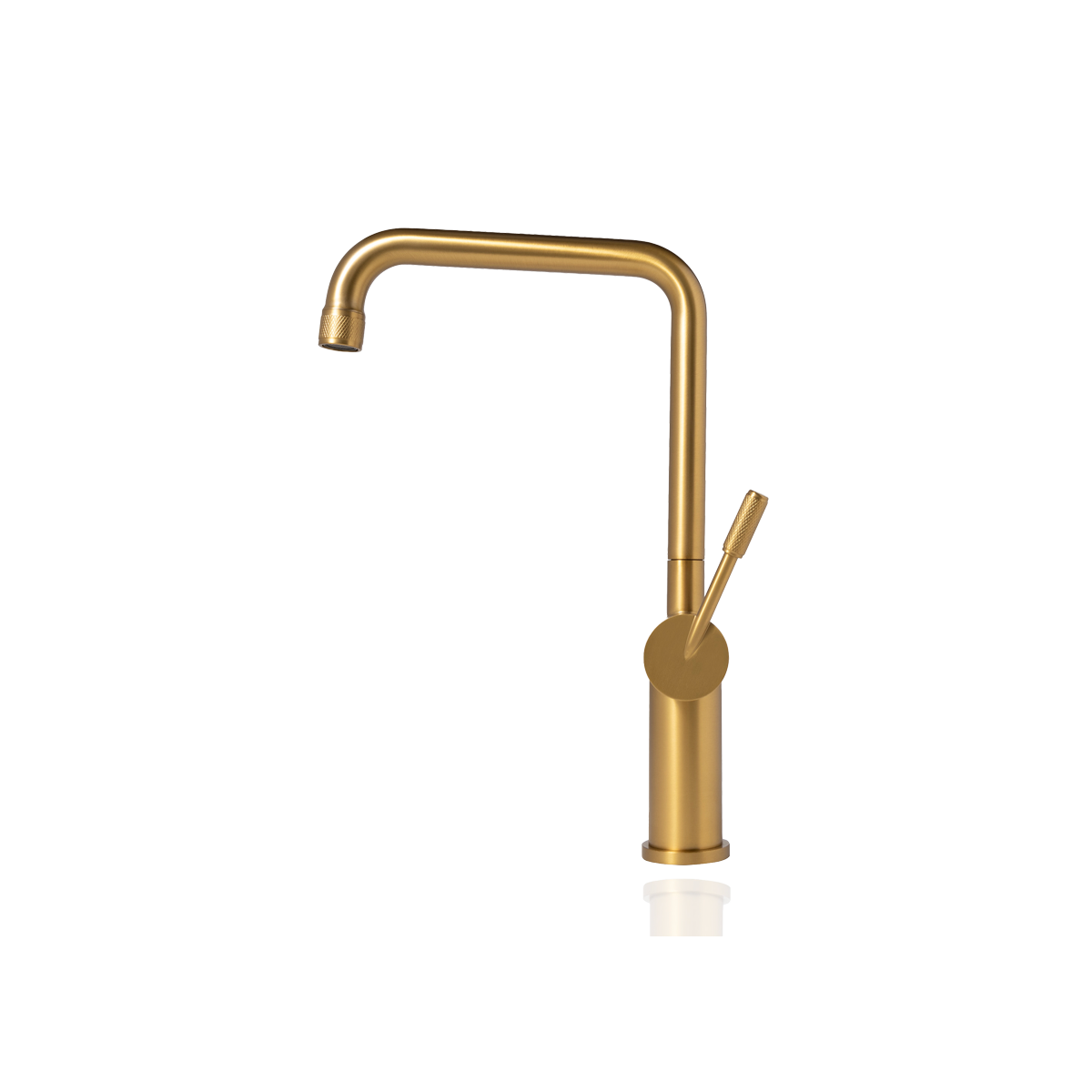 Square Kitchen Mixer Tap - Royal Gold