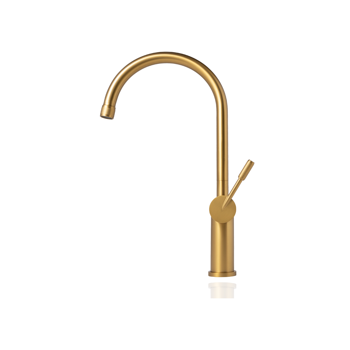 Gooseneck Kitchen Mixer Tap - Royal Gold